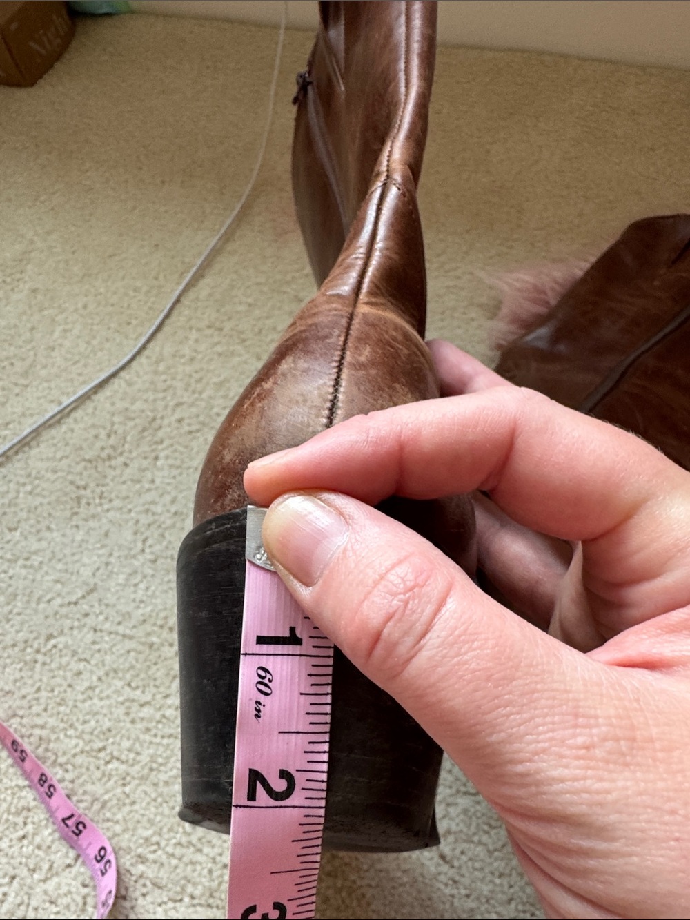 Vintage Classic Brown Leather Cowboy Boots - Picture 9 of 10
